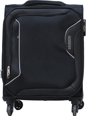 

American Tourister Avalon Spinner Soft Trolley 67 cm (Black) Expandable Check-in Luggage -  inch(Black