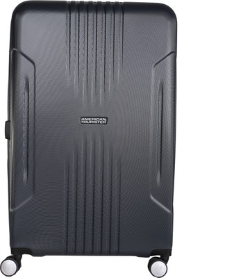 

American Tourister Tracklite Spinner Hard Trolley 78 cm (Slate) Check-in Luggage - 30 inch(Black)