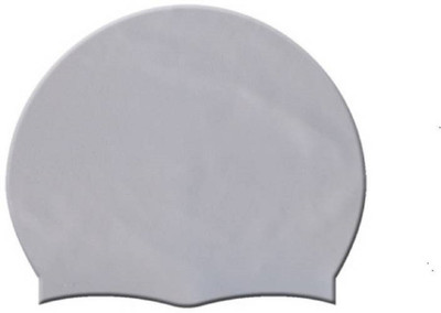 

Leosportz Unisex-Kids & Adults Adjustable Plain Flat Silicone Swimming Cap Swimming Cap(Grey, Pack of 1)