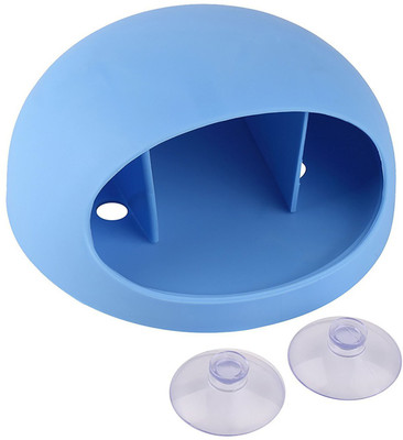 

House of Quirk Eggs Design Toothbrush Sucker Holder Suction Hooks Oval Cup Organizer Toothbrush Rack Bathroom Kitchen Storage Plastic Toothbrush Holder(Blue, Wall Mount)