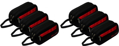 

Kuber Industries Multi purpose Kit, Shaving kit, Travelling Kit (Canvas) Set of 6 Pcs Black (SHVK06) Travel Shaving Bag(Black)