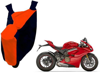 AUTO PEARL Two Wheeler Cover for Ducati(VMAX, Orange, Blue)