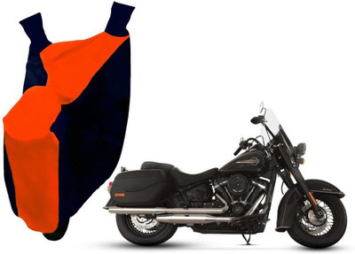 AUTO PEARL Two Wheeler Cover for Harley Davidson(Diavel, Orange, Blue)