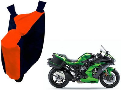 AUTO PEARL Two Wheeler Cover for Kawasaki(Ninja, Orange, Blue)