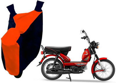 AUTO PEARL Two Wheeler Cover for TVS(Heavy Duty Super XL, Orange, Blue)