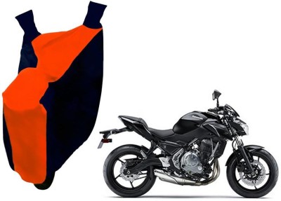 AUTO PEARL Two Wheeler Cover for Kawasaki(Z250, Orange, Blue)