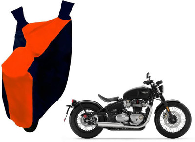 AUTO PEARL Two Wheeler Cover for Triumph(Bobber 350, Orange, Blue)