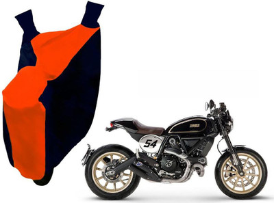 AUTO PEARL Two Wheeler Cover for Ducati(Scrambler, Orange, Blue)