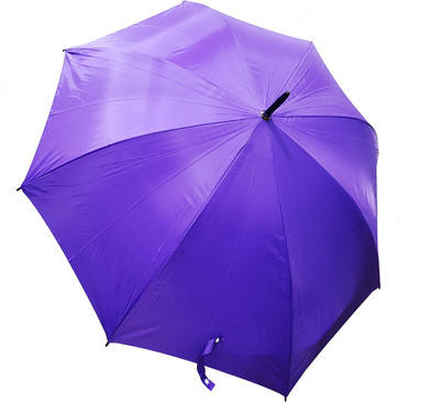 

Confidence Umbrella for Sun & Rain Protection | Folding Umbrella with LED Flashlight Handle Umbrella(Purple)