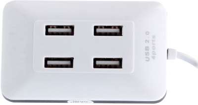

Shopfloor.XYZ Slim USB 2.0 High Speed Hub 4 Port 015 USB Hub(White)