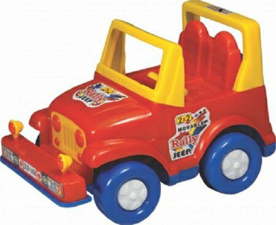 

TOY GLOBAL Pull Along Relly Jeep Car Toy For Kids ( Multicolor )(Multicolor)