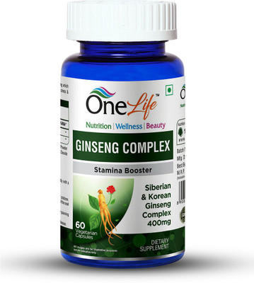 

OneLife Ginseng Complex (Siberian Ginseng & Korean Ginseng) - For Stress(550 mg)