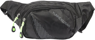 

Sri Polyester Designer 0.5 ltr Waist Pouch For Men & Women Waist bag(Black)