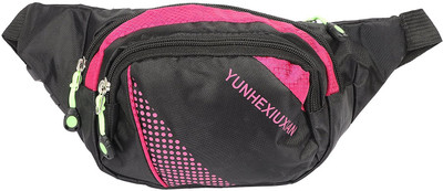 

Sri Polyester Designer 0.5 ltr Waist Pouch For Men & Women Waist bag(Black)