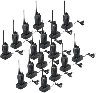 

Mezire Baofeng Bf-888S 4 BaoFeng BF-888S 5W 400-470MHz 16-CH Handheld Walkie Talkies Black(Pack of 16) Walkie Talkie(Black)