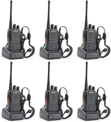 

Mezire Baofeng Bf-888S 4 Baofeng BF-888S UHF 400-470MHz 16CH CTCSS/DCS With Earpiece Handheld Amateur Radio Walkie Talkie 2 Walkie Talkie(Black)