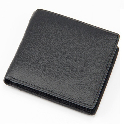 

AXzen Men Black Genuine Leather Wallet(4 Card Slots)