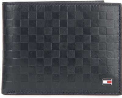 

Tommy Hilfiger Men Formal Black Genuine Leather Wallet(8 Card Slots), Navy