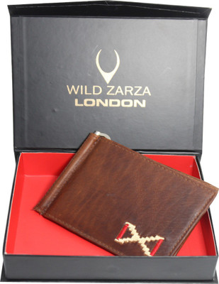 

wild zarza london Men Brown Genuine Leather Card Holder(11 Card Slots)