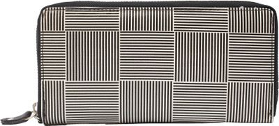 

portlee Women Casual White, Black Artificial Leather Wallet(8 Card Slots), Printed