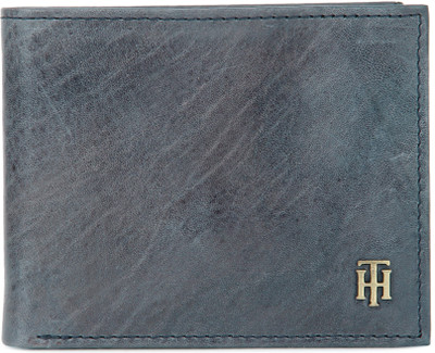 

Tommy Hilfiger Men Blue Artificial Leather Wallet(4 Card Slots), Olive/navy