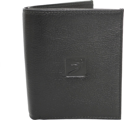 

Swiss Men Black Genuine Leather Wallet(7 Card Slots), Black09