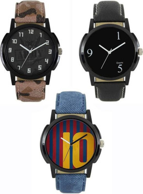 Rangoli Enterprise Combo Of 3 Stylish Watch For Men , Boys Watch - For Men