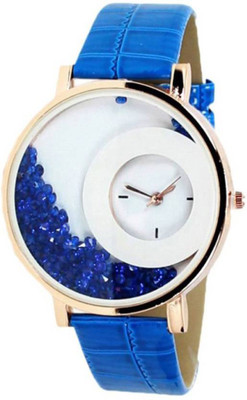

Musket Shine Blue Belt Moving Diamond Watch - For Girls