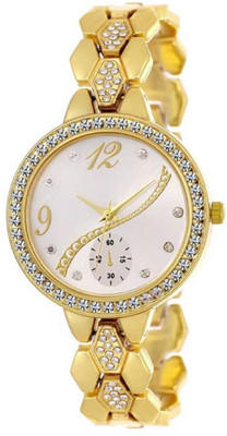 

iDIVAS New Best Quality GOLD FLORENCE Attractive Designer With 1 year Warranty Watch - For Women