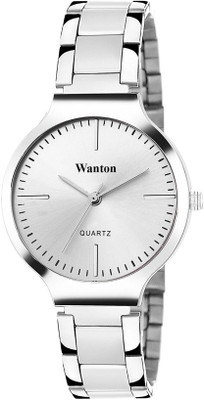 Wanton W440-Silver Silver dial stainless steel professional watch for women Watch - For Girls
