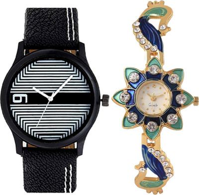 

OpenDeal Combo Pack 2 Best Designer Charming Attractive Style Watch For Men & Women ODSUNGTW01W Watch - For Boys & Girls