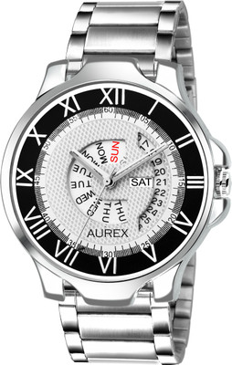 

AUREX AX-GR104-WHCH White Dial Day And Date Functioning Men's Watch - For Men