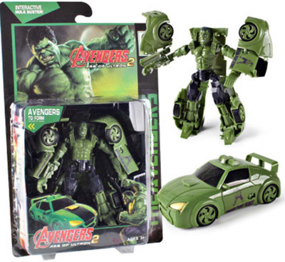 

HALO NATION HULK Transformation Deformation Car Truck Avengers Age of Ultron Action Figure Transformers Toy(Green)