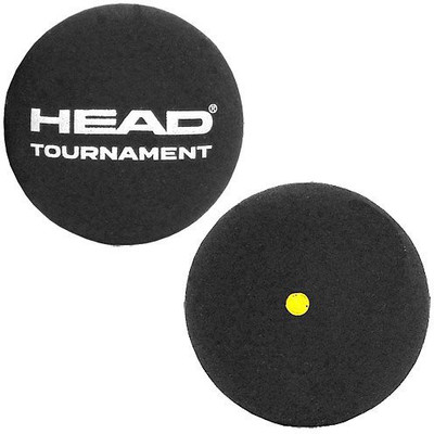 

Head Tournament Single dot Squash Ball - Size: (Pack of , Black