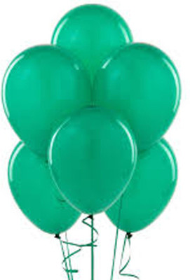 YNS Crafts Stock Solid 125-75 Balloon(Green, Pack of 75)