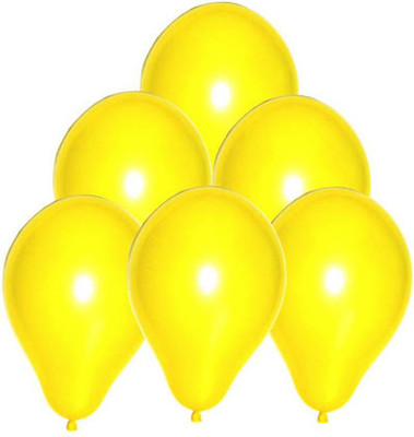 YNS Crafts Stock Solid 152-25 Balloon(Yellow, Pack of 25)