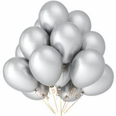 

YNS Crafts Stock Solid 081-75 Balloon(Grey, Pack of 75)