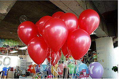 

YNS Crafts Stock Solid 161-75 Balloon(Red, Pack of 75)