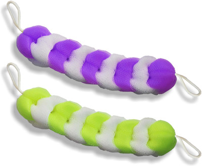 

Cion Stretchable Bath Sponge (Purple & Yellow, Pack of 2)
