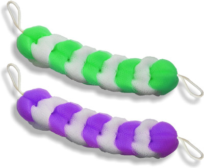 

Cion Stretchable Bath Sponge (Green & Purple, Pack of 2)