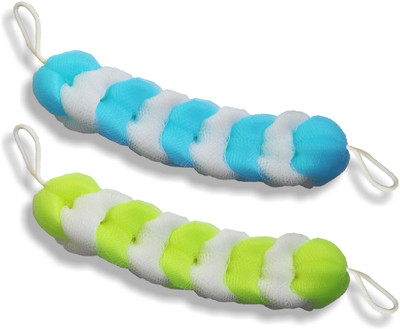 

Cion Stretchable Bath Sponge (Blue & Yellow, Pack of 2)