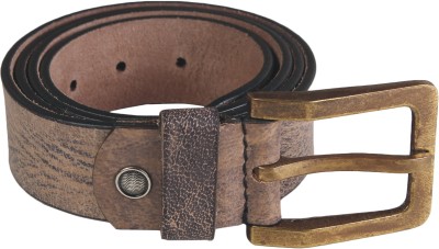 

NUKAICHAU Men Casual Brown Genuine Leather Belt, Brn016