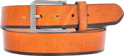 

Pride Infinite Men Casual Brown Genuine Leather Belt, Orange/brown