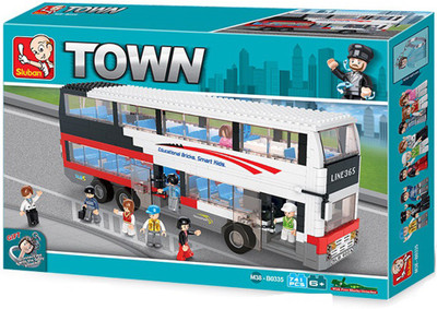 Sluban Luxurious Double Decker Multicolor Sluban Blocks Building Sets