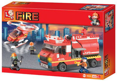 Sluban First Aid Vanguard with Helicopter Multicolor Sluban Blocks Building Sets