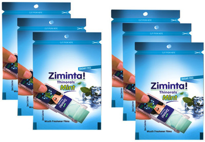 

Ziminta Mouth Freshener Orally Disintegrating Strips ( Sugar Free ) - 30 Strips (Mint Flavour) - Pack Of 6. Strip(30 g)