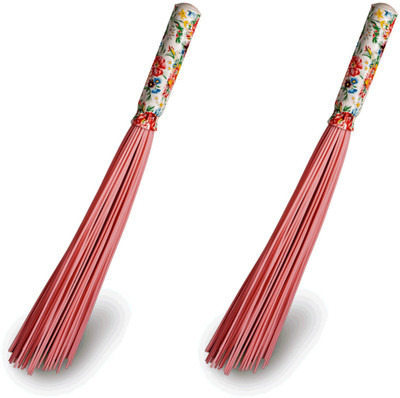 Vimal Tin Tin 20 inches (Printed Handle) Plastic Wet and Dry Broom(Multicolor, Pack of 2) Flipkart