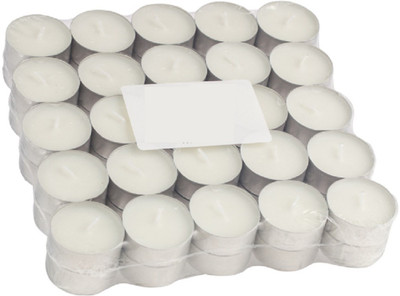

Ashus Collection Honey Tea-Light Candles - 50 Pcs - 4.30 hrs Burn Time (White) Candle(White, Pack of 50)