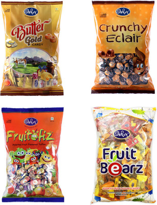 

Oshon Chocolate Combo Offer Assorted Toffee(Pack of 4)