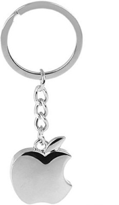 

CUT APPLE Silver Apple Shaped Key Ring Key Chain (Silver) Key Chain(Silver)